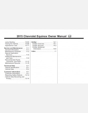 chevrolet equinox 2015 owners manual